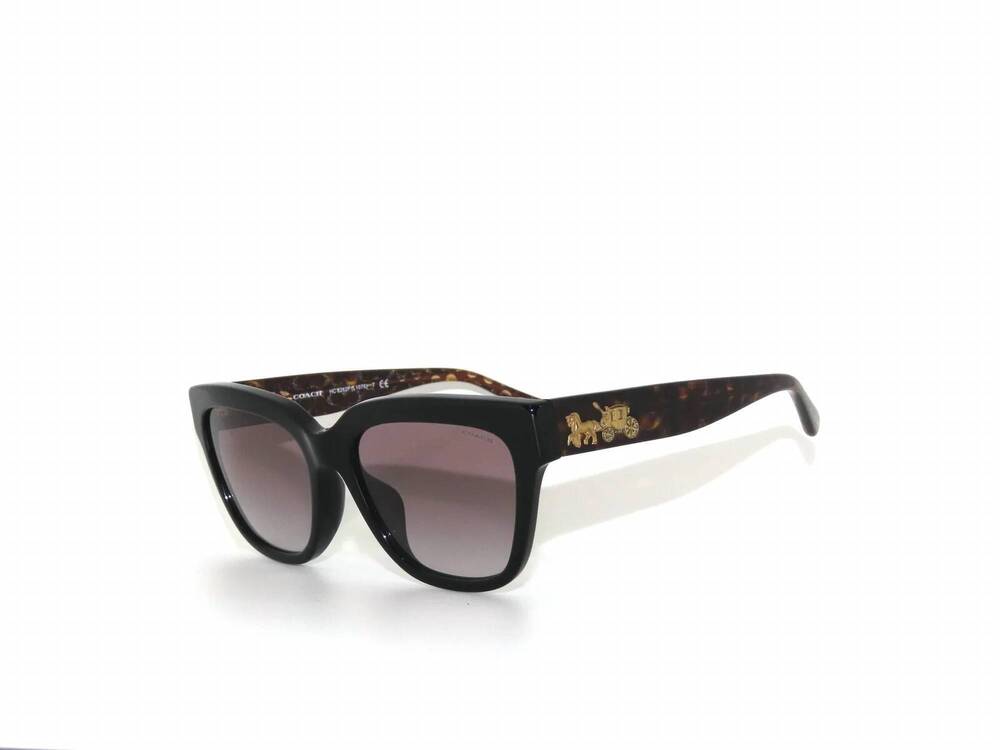 NEW COACH women's square sunglasses in black